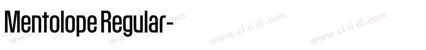 Mentolope Regular字体转换 Mentolope Regular字体转换